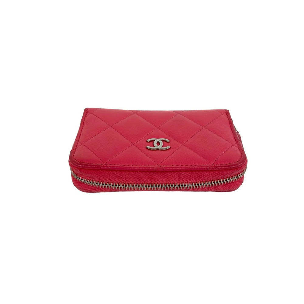 CHANEL Pink Caviar Leather Logo Wallet - Picture 3 of 7
